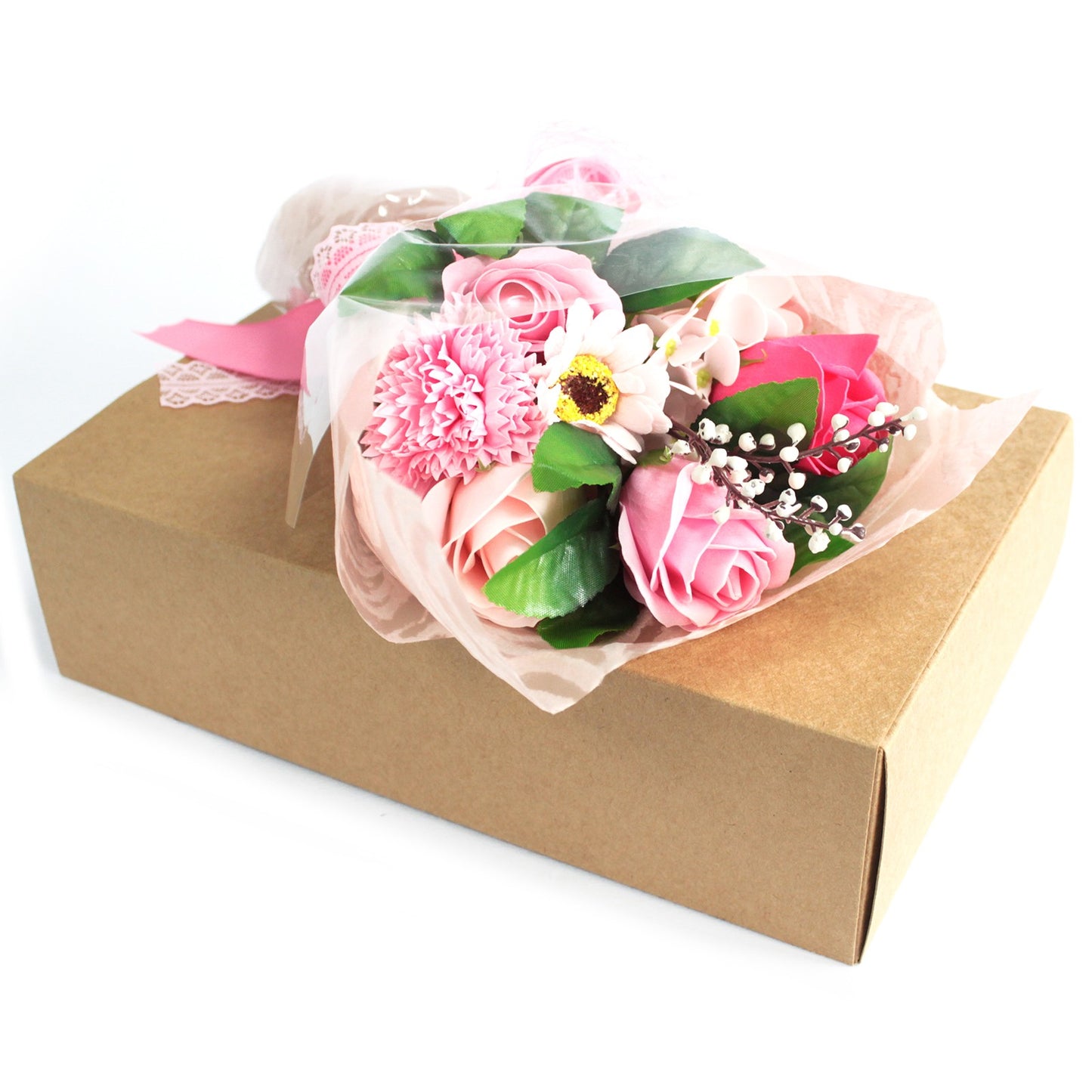 Hand Soap Flower Bouquet - Pink