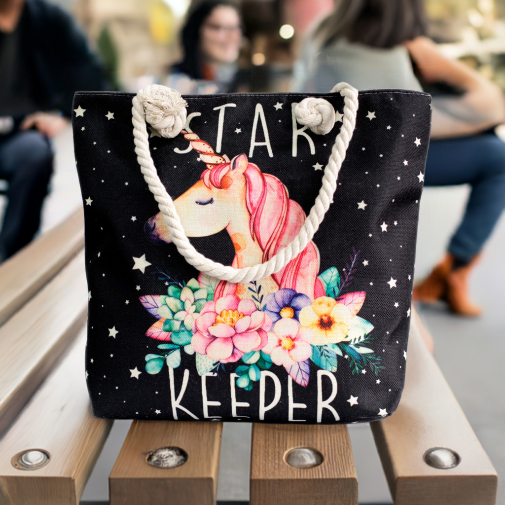 Rope Handle Bag - Star Keeper Unicorn