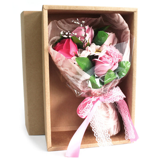 Hand Soap Flower Bouquet - Pink