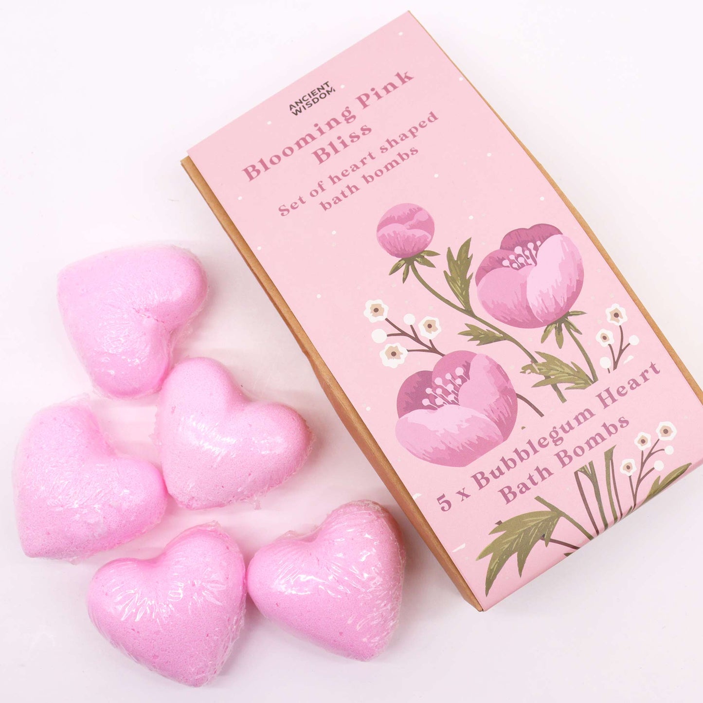 Blooming Pink Bliss Bath Heart - Gift Set